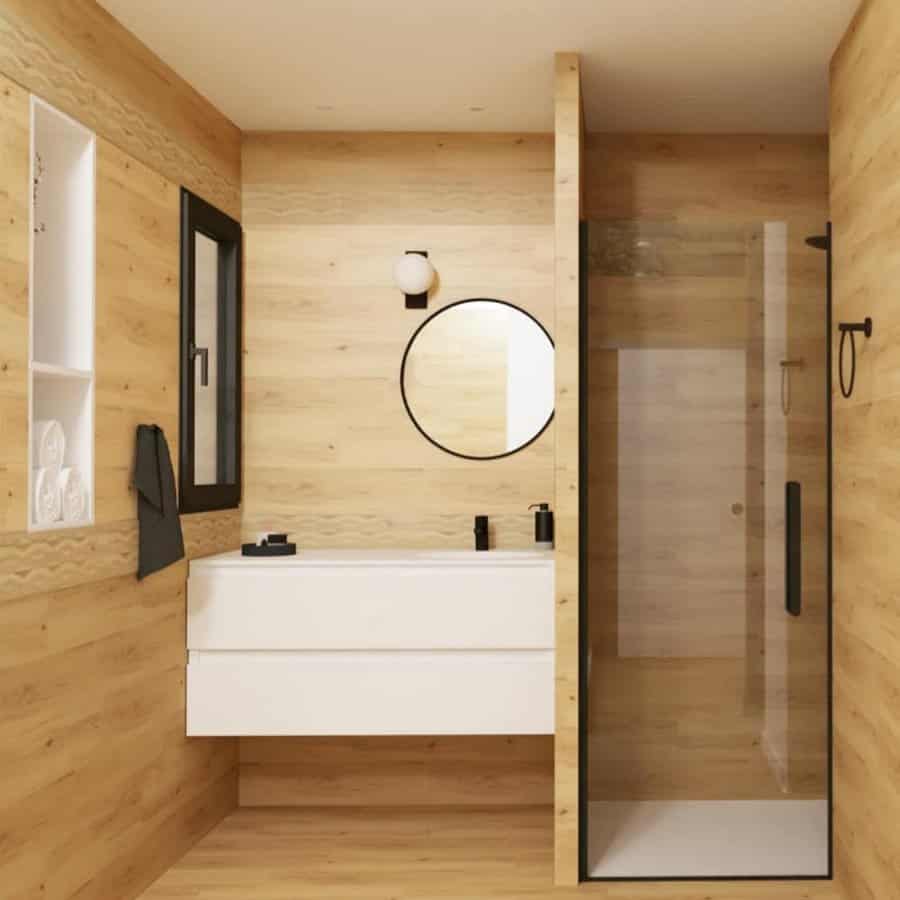 Wood Small Bathroom Flooring Ideas lfdesigninterieur