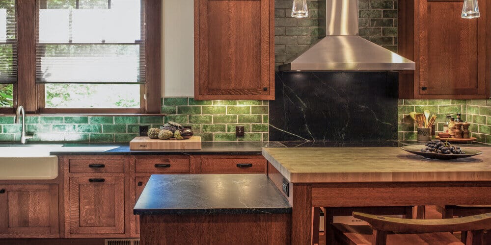 green backsplash