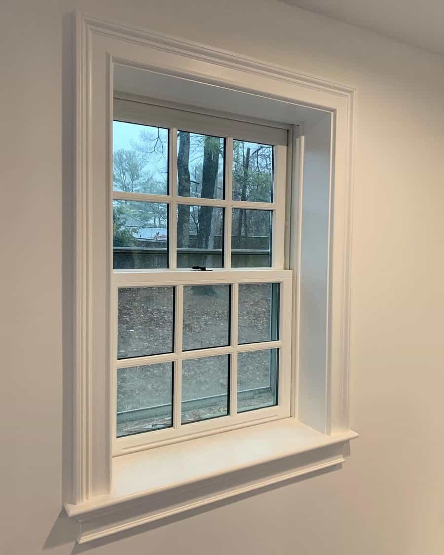 Colonial window trim