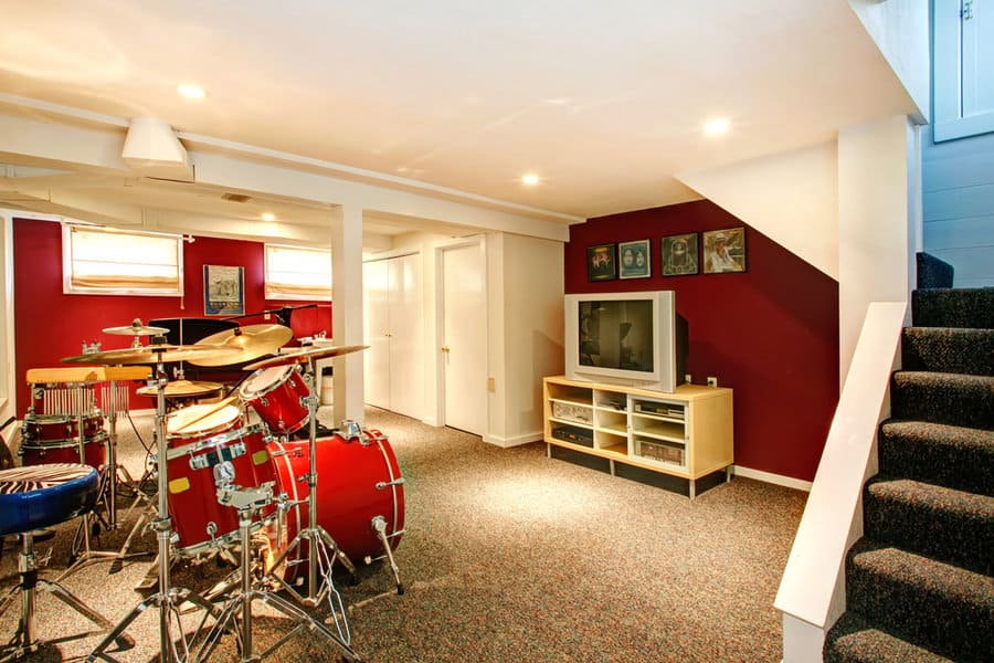 basement music room