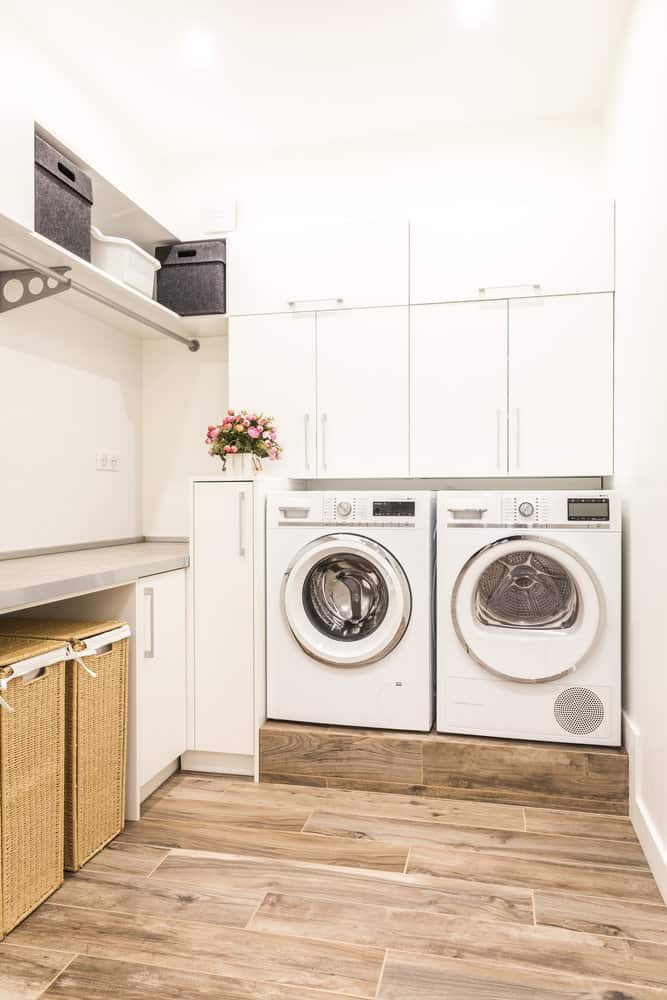 White laundry area