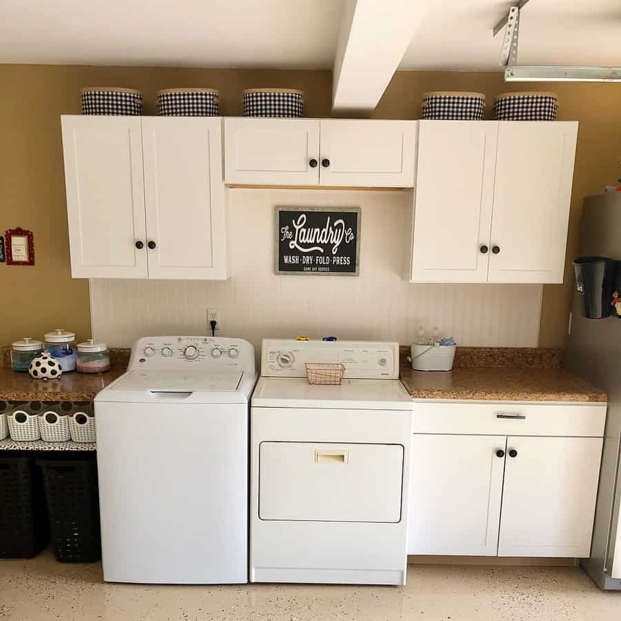 White laundry area