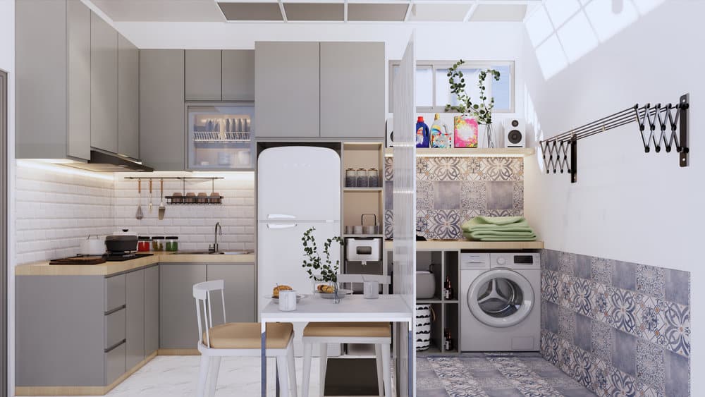 Kitchen laundry room