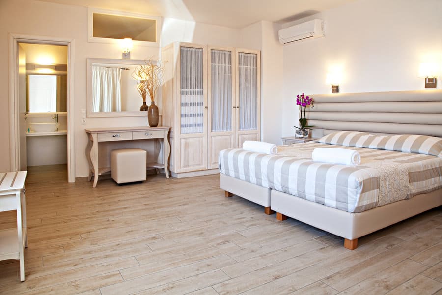 white-washed wood flooring