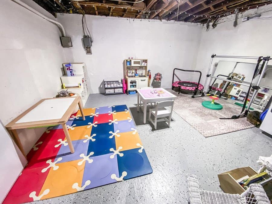 basement kids' playroom
