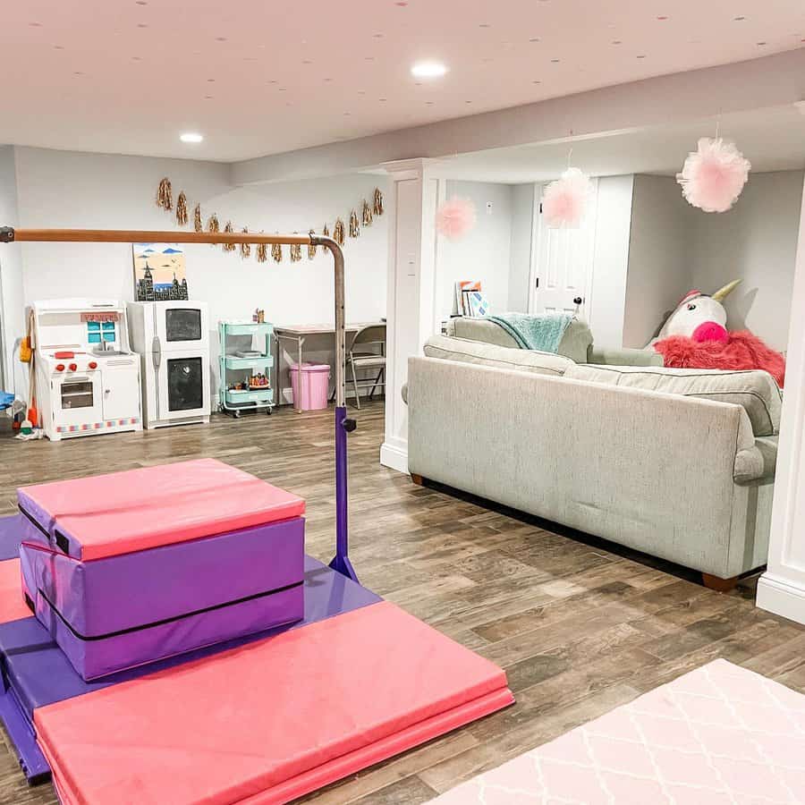 basement kids' playroom