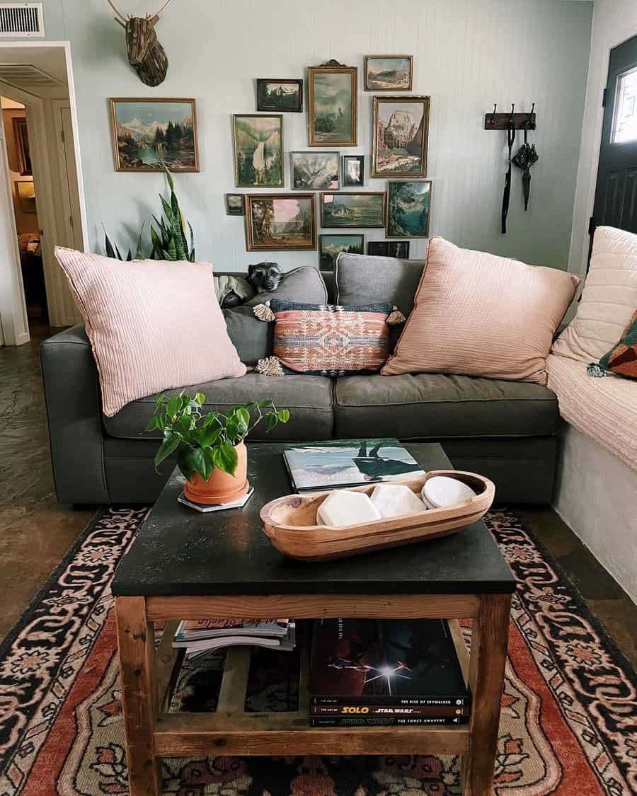 rustic living room