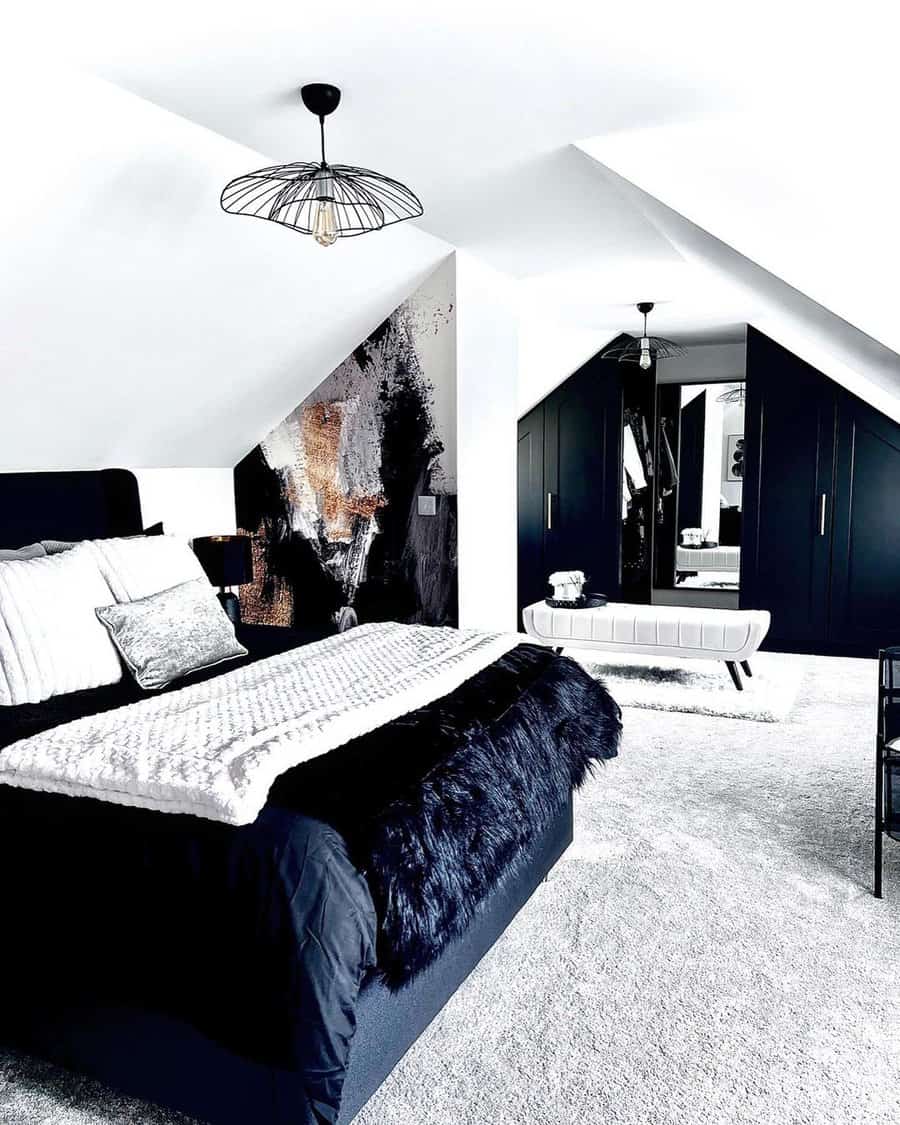 Attic Black and White Bedroom Ideas 2 ellers bungalow