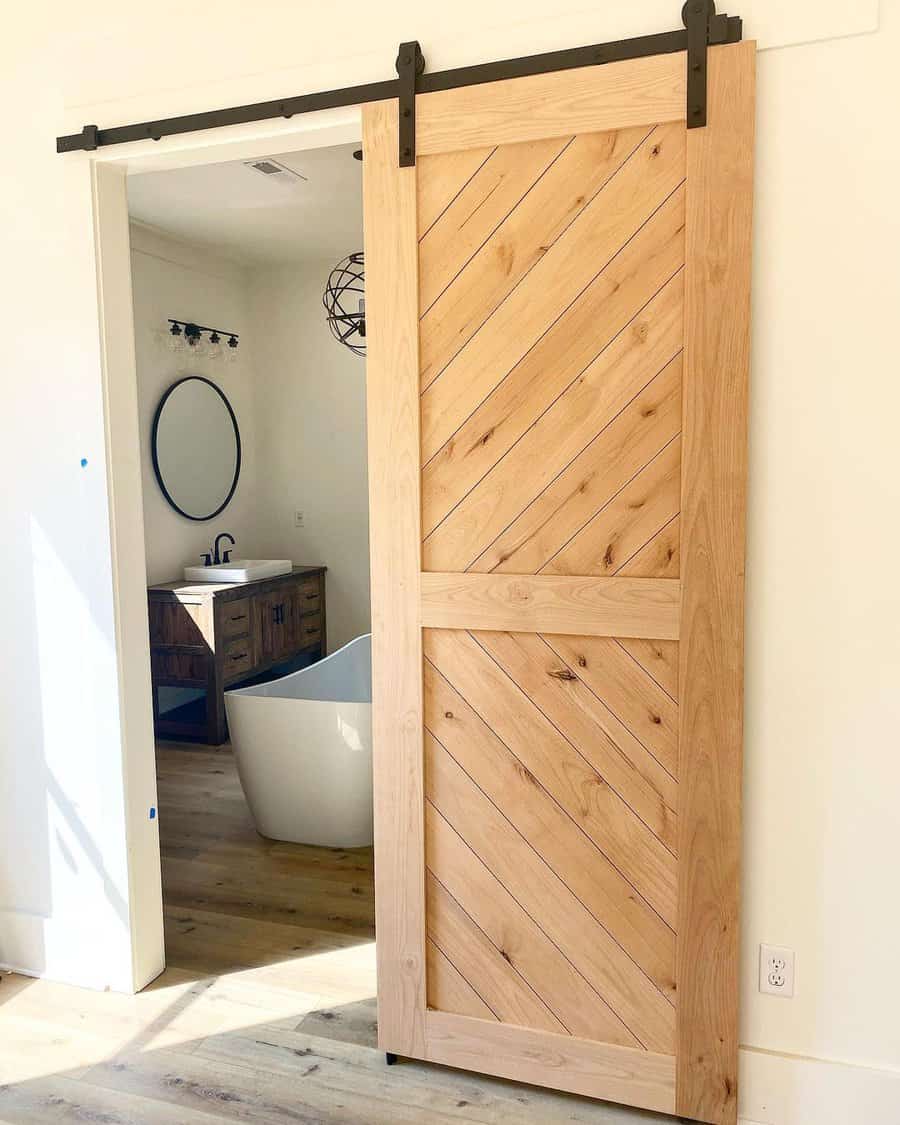 Rustic barn door