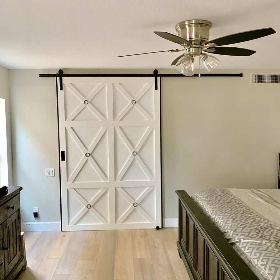 White barn door