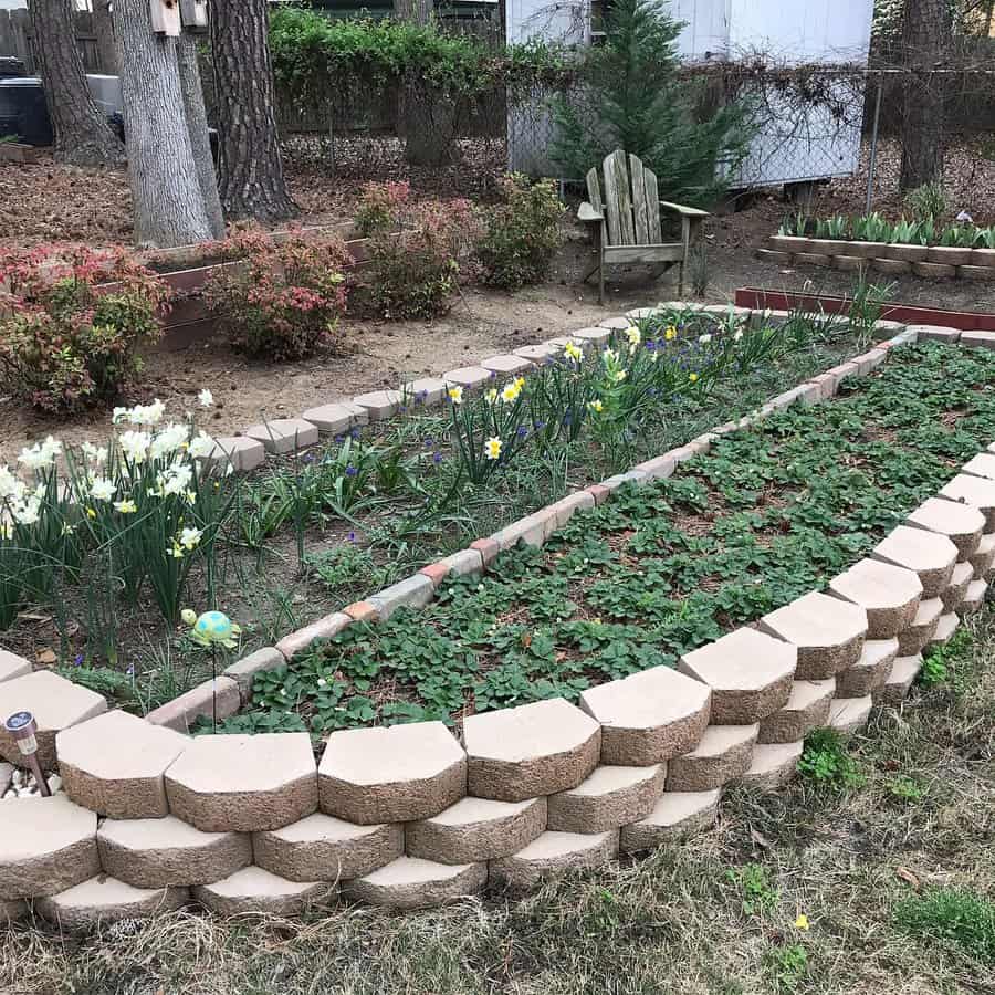 Bricks and Concrete Planter Box Flower Bed Ideas 2 petersgardens