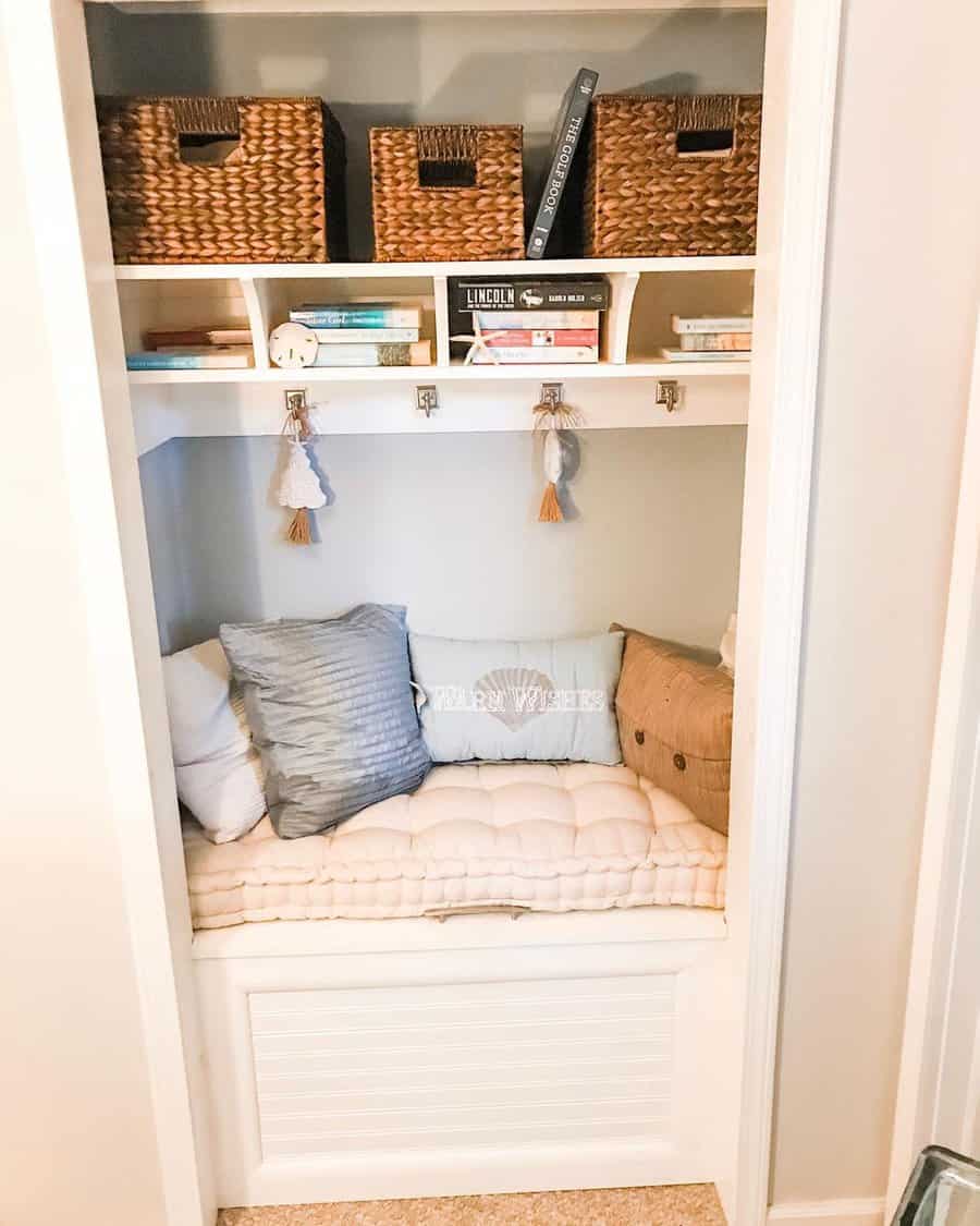 Closet reading nook