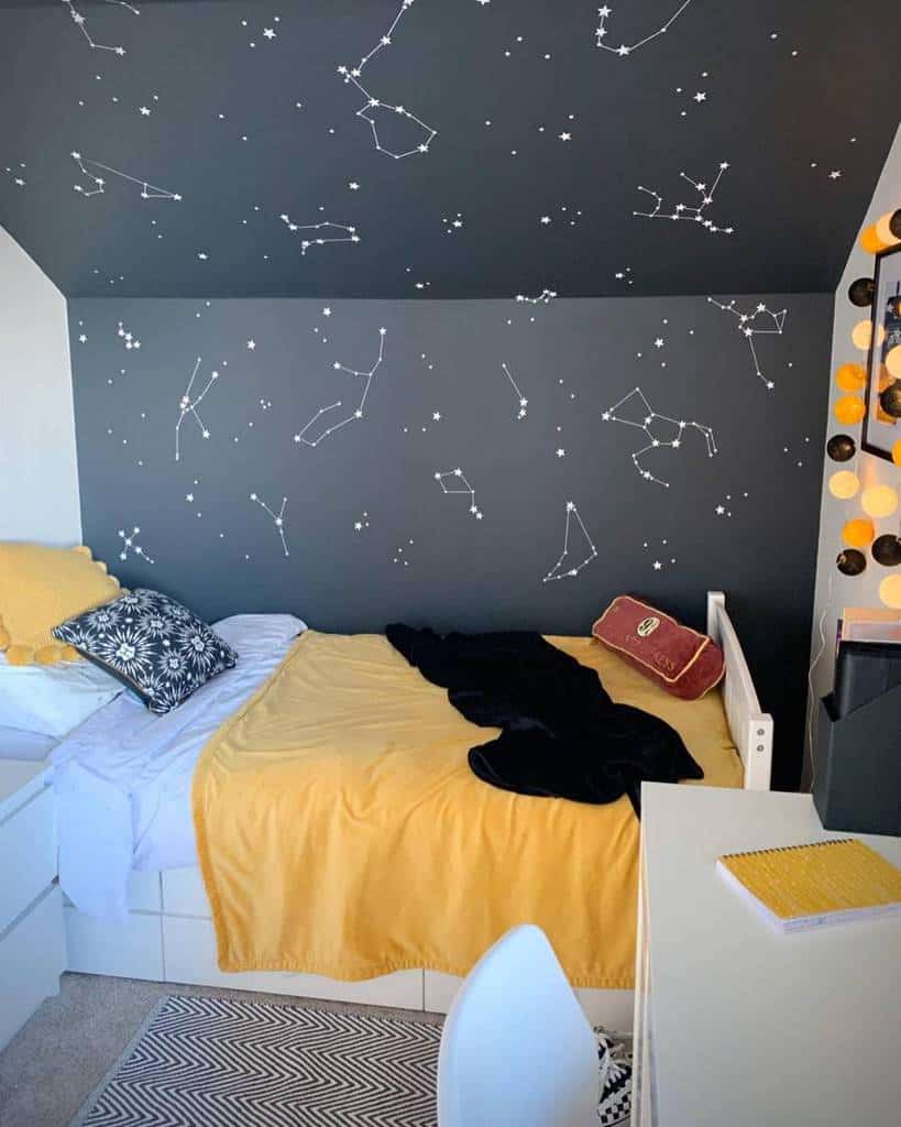 constellation accent wall