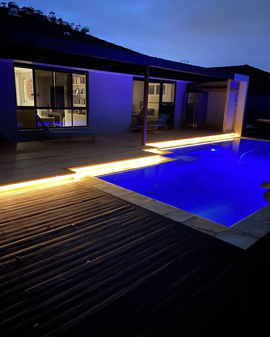 LED strip deck lighting