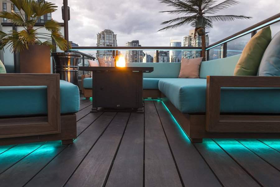 LED strip deck lighting