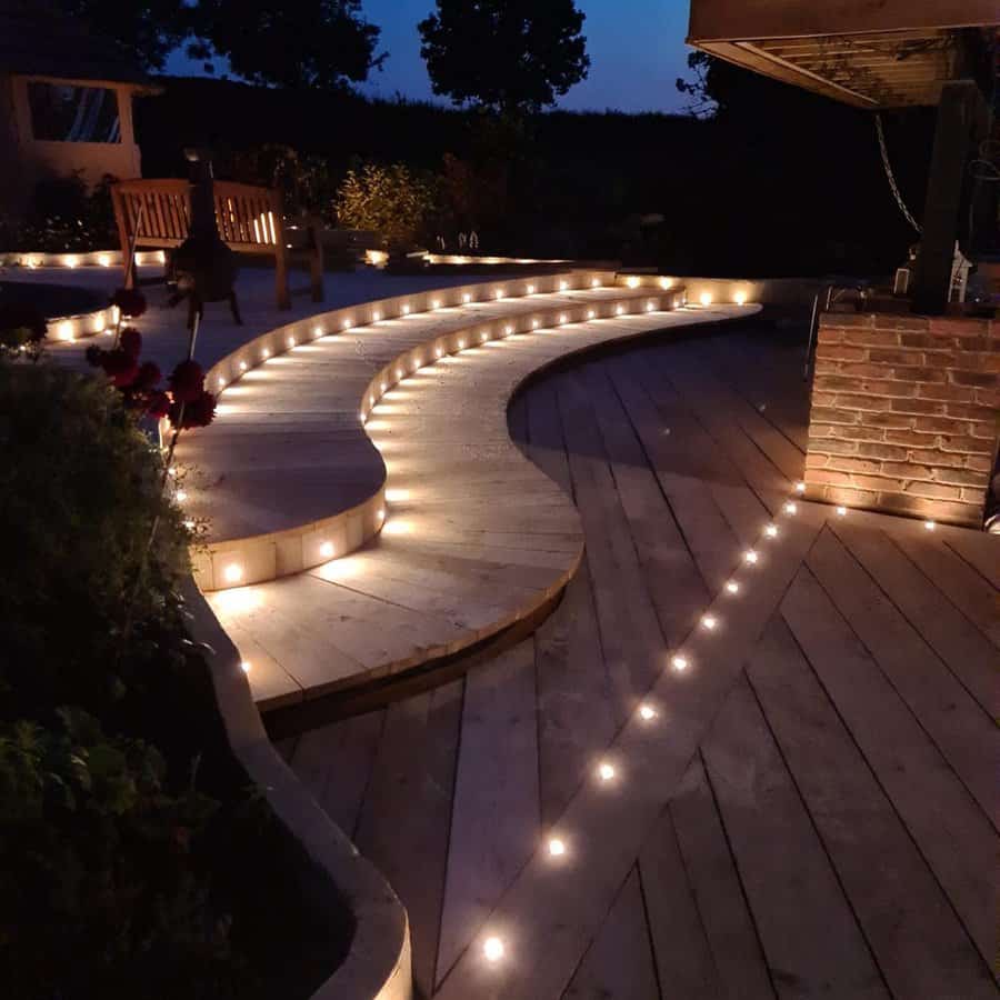 Recessed deck lights