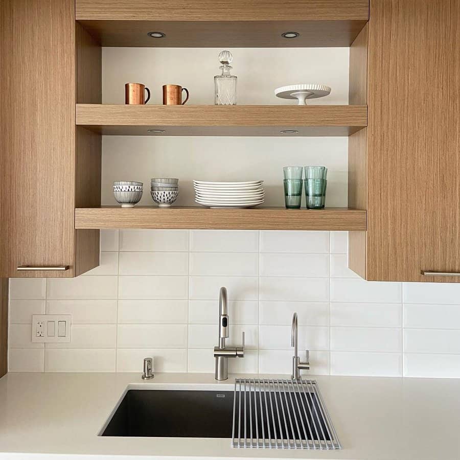 cupboard extension with open shelf