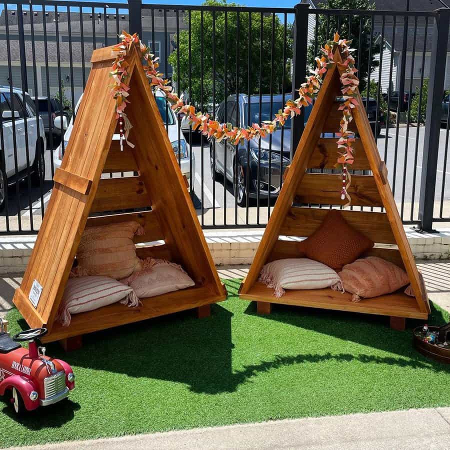 Teepee reading nook