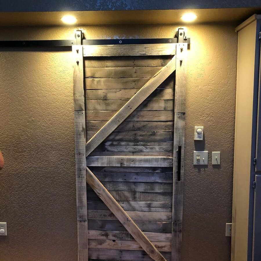 Rustic barn door