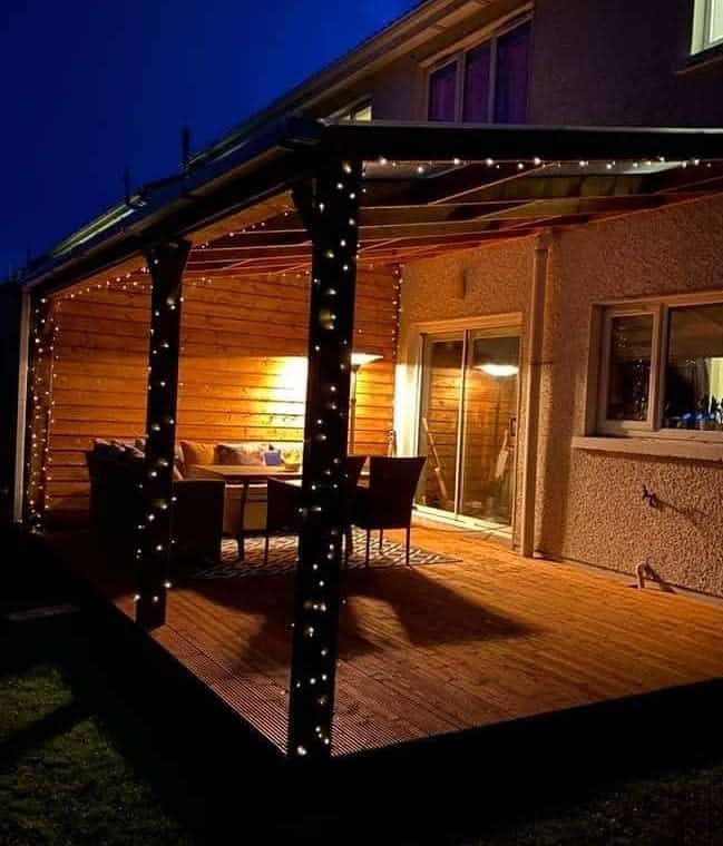 Deck fairy lights