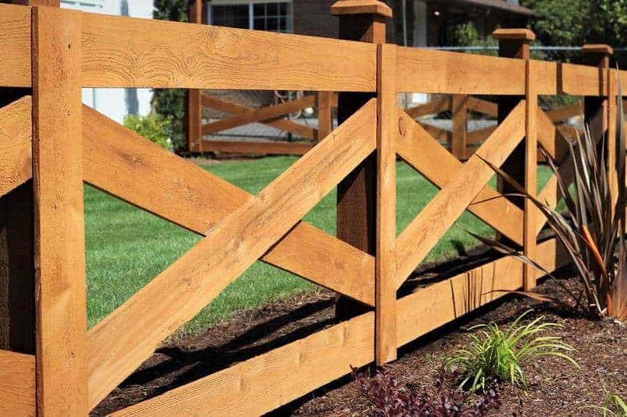 Ranch Country Wood Fence Ideas 10