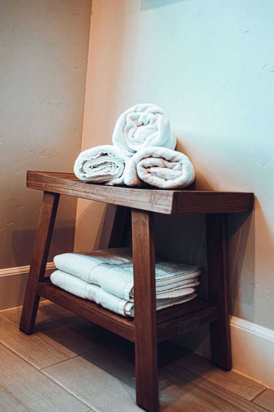 shower stool with storage