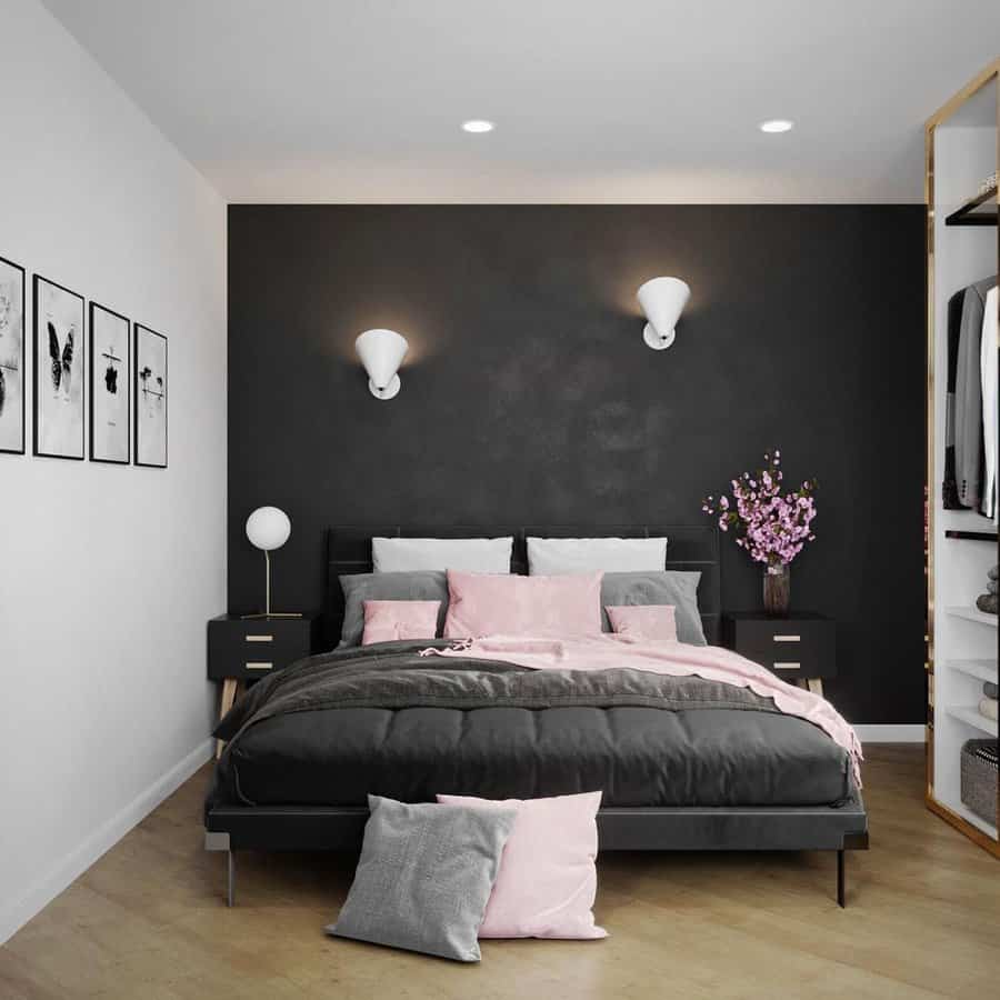 black accent wall