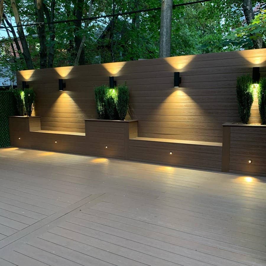 Wall sconces deck lighting