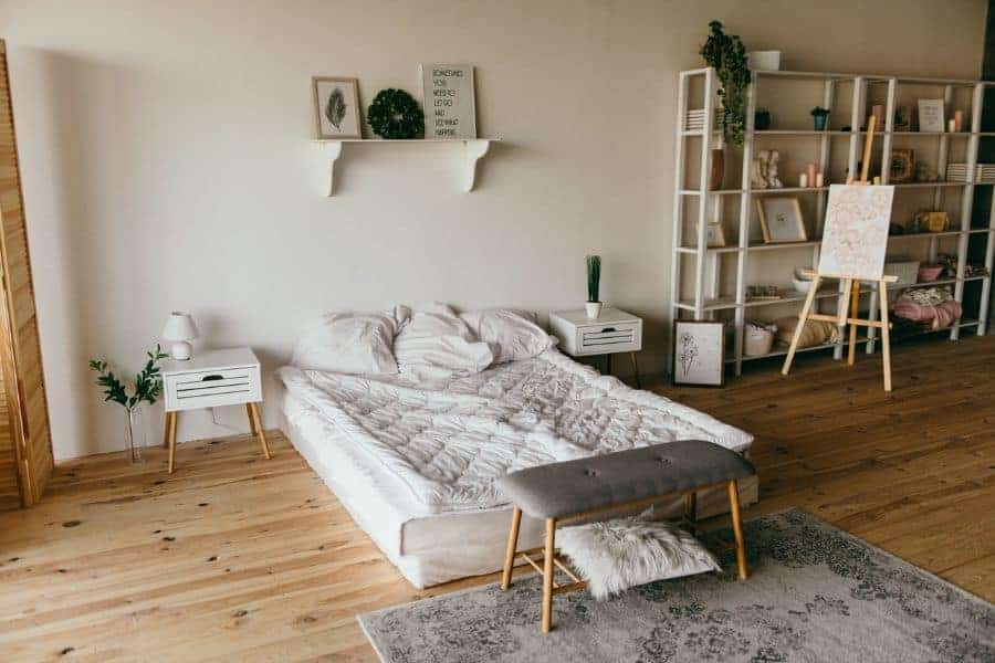 floor mattress bedroom boho style