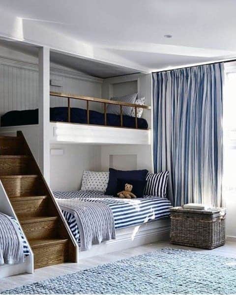 Shared bedroom with bunk bed loft 