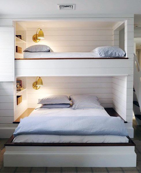 Shared bedroom with bunk bed loft 