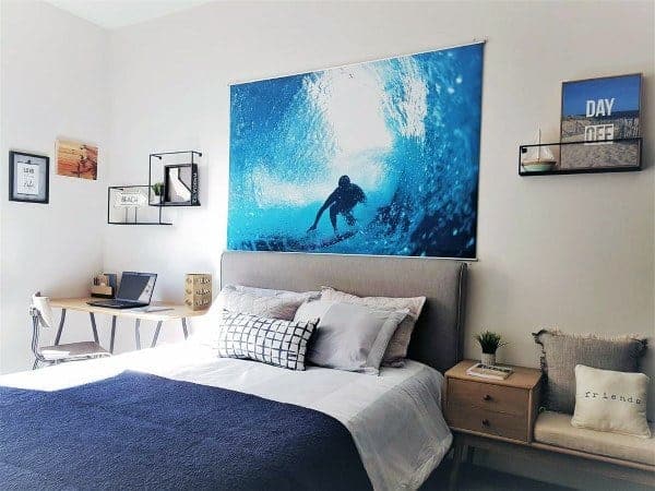 Coastal blue boys bedroom