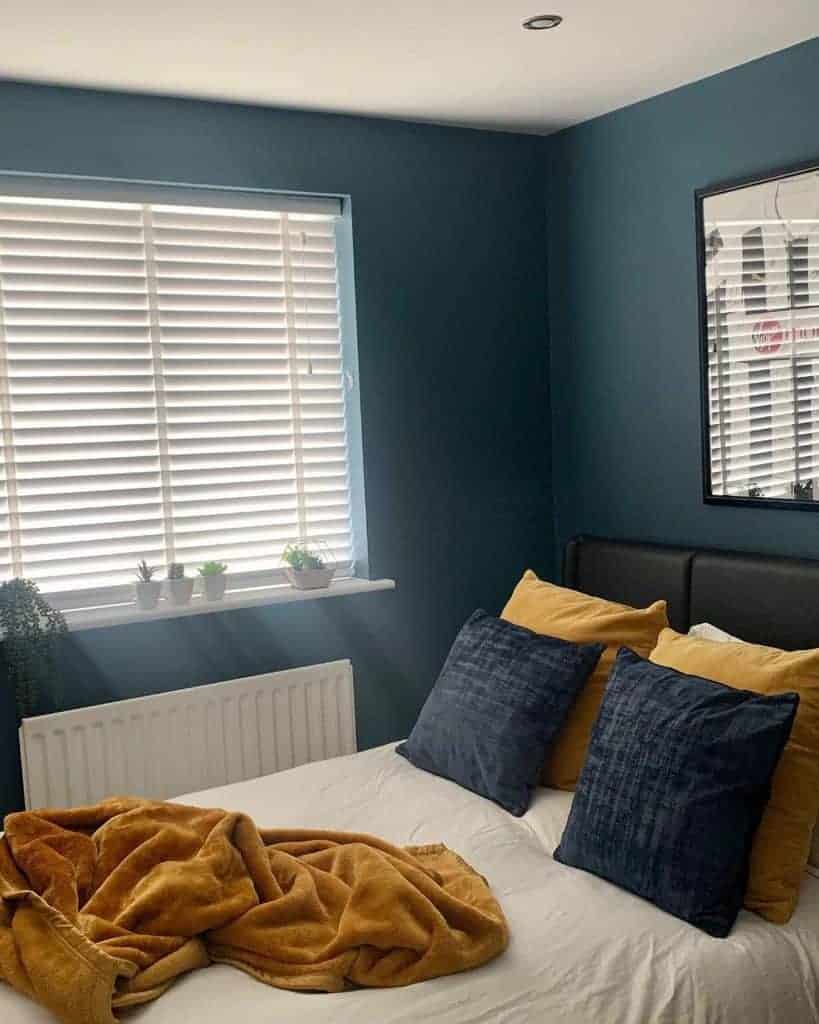 Dark-Blue Bedroom Walls