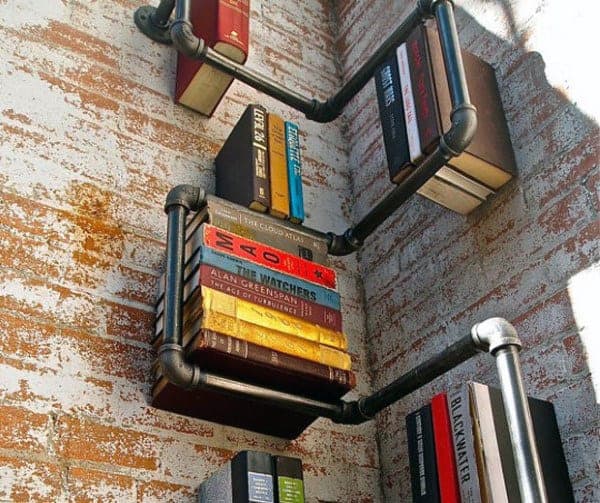 Floating bookcases