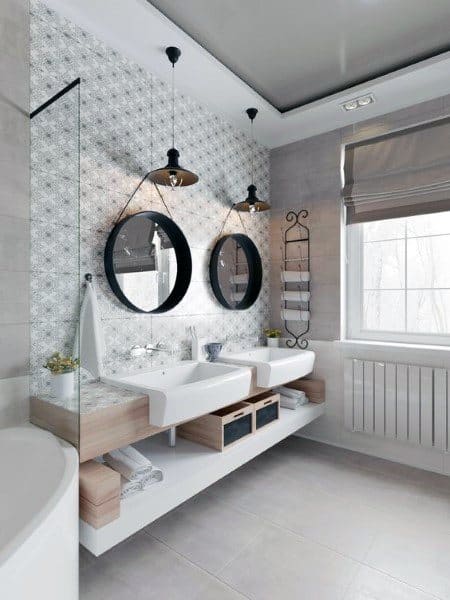 grey and white bathroom ceiling ideas