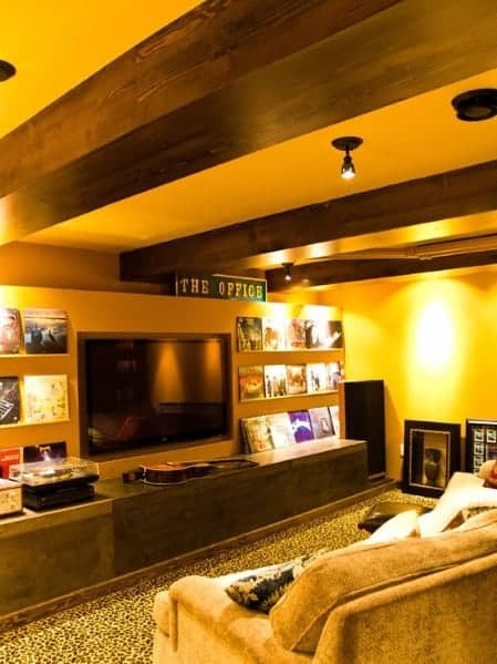 Man cave movie room