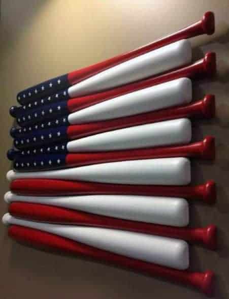 Baseball bat decor