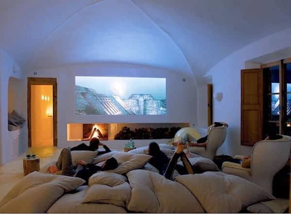 Man cave movie room