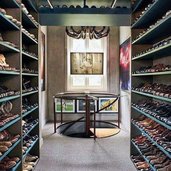 Full length shoe shelf