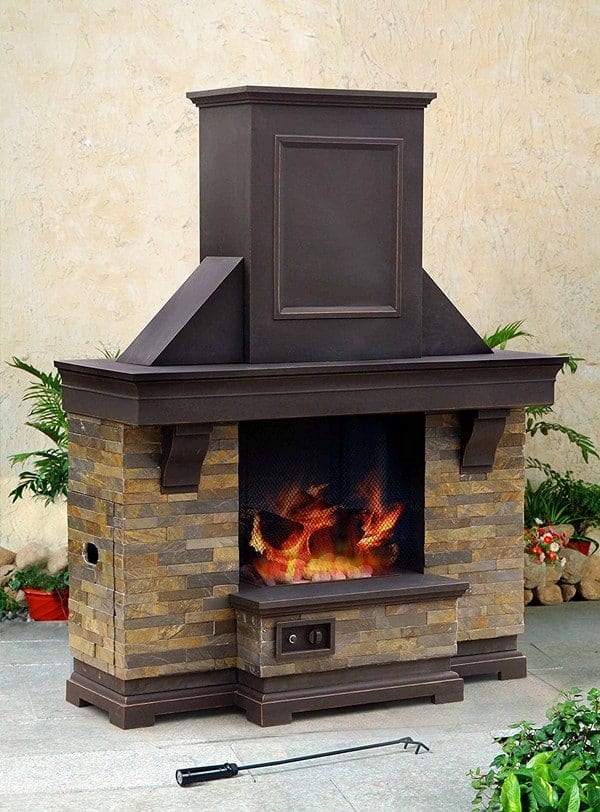portable outdoor fireplace