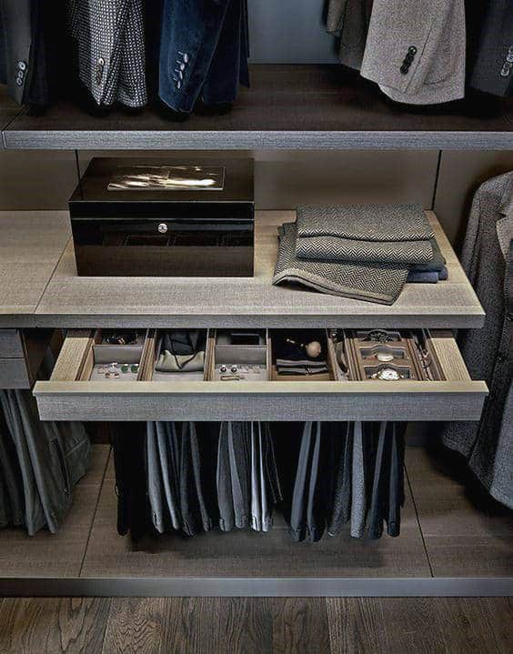 Men's accessory drawer