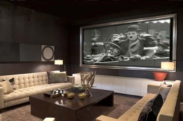 Man cave movie room