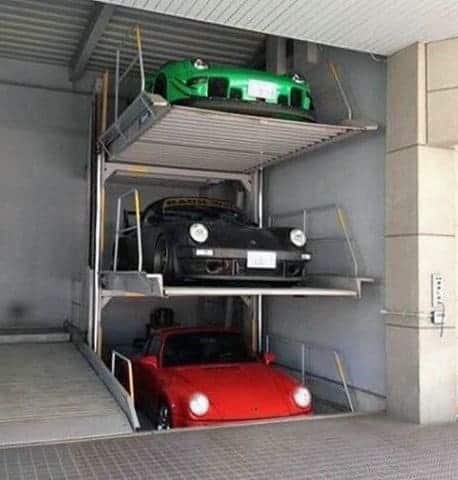 spacious car lift installation