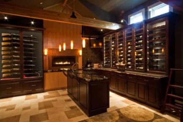 Man cave wet bar 