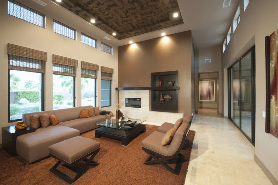How to Decorate a Living Room with High Ceilings