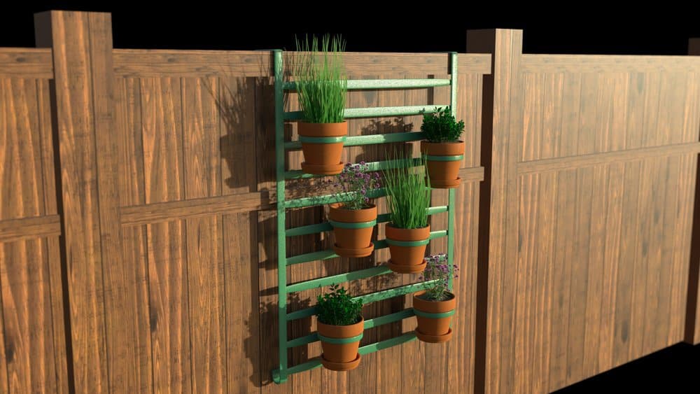 Fence hanging planters