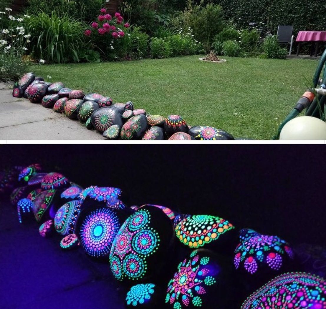 Glow-in-the-Dark Rock Art